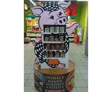 3D regál do predajne.