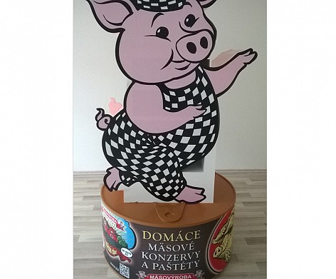 3D regál do predajne.